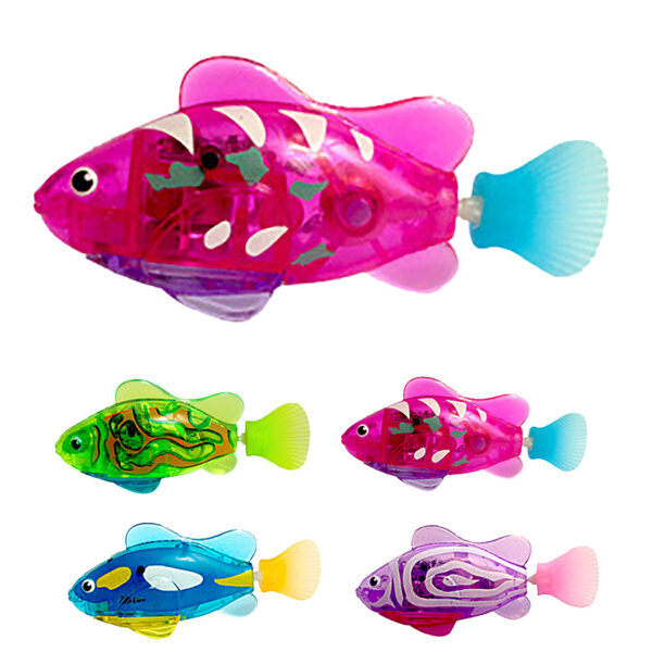 Pet Fish Electronic Cat Toys With Grass LED Light - Image 2