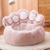 Warm Bear Paw Shape Super Soft Cushion Calm Bed - Image 10