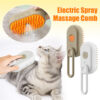 Steam Brush  3 In 1 Electric Spray Cat Hair Brush