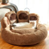 Warm Bear Paw Shape Super Soft Cushion Calm Bed - Image 8