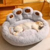 Warm Bear Paw Shape Super Soft Cushion Calm Bed - Image 4