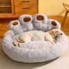Warm Bear Paw Shape Super Soft Cushion Calm Bed - Image 5
